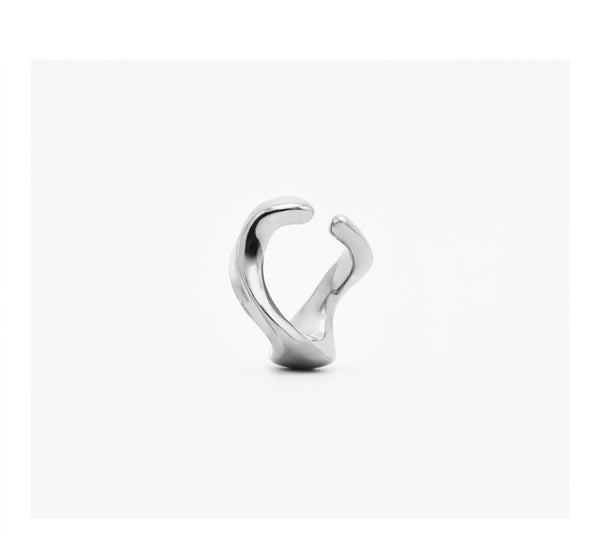 TWIST 4 EARCUFF LARGE ALUMINIUM