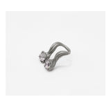 VINE 2STONE PHARANX RING STAINLESS STEEL