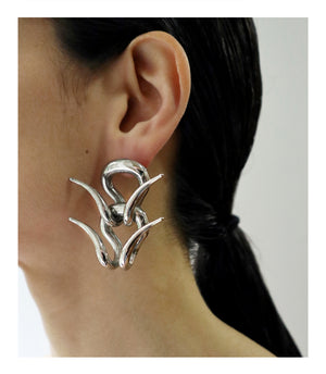 NAIL CHAIN EARRING - STAINLESS STEEL