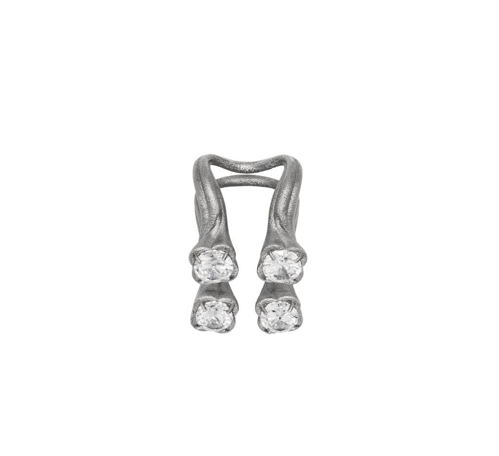 VINE 4STONE RING STAINLESS STEEL