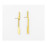 PUZZLE BLADE 7 EARRINGS SMALL GOLD